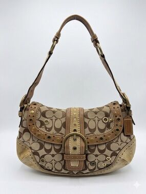 Coach Beige/Tan Vintage 2004 Y2K SoHo